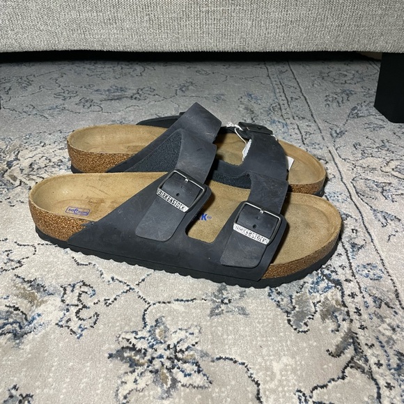 Birkenstock Arizona Soft Footbed Oiled Leather Black main image 7